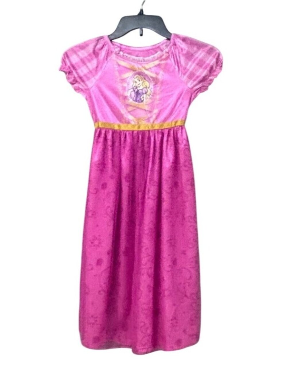 Disney Princess Rapunzel Girl's Holiday Fantasy Gown / Nightgown , Sz. 6/6X